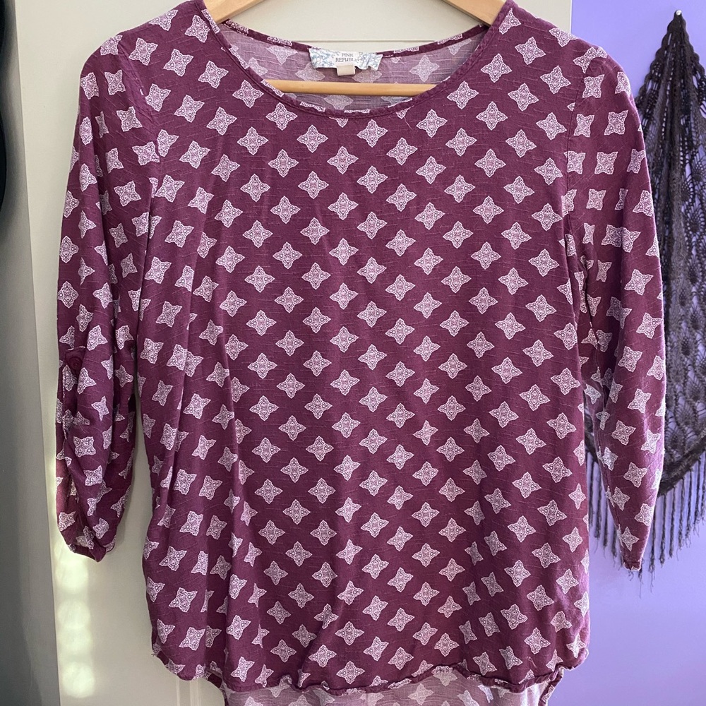 starburst printed blouse